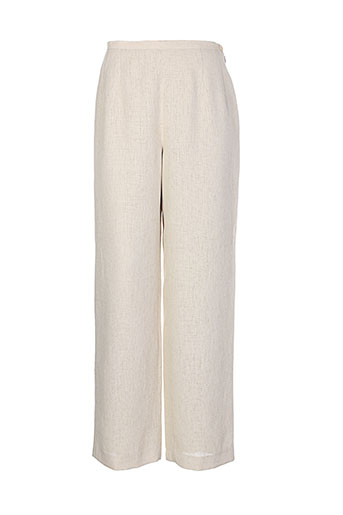 villa bleue pantalons femme de couleur beige