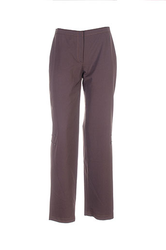 my way pantalons femme de couleur marron