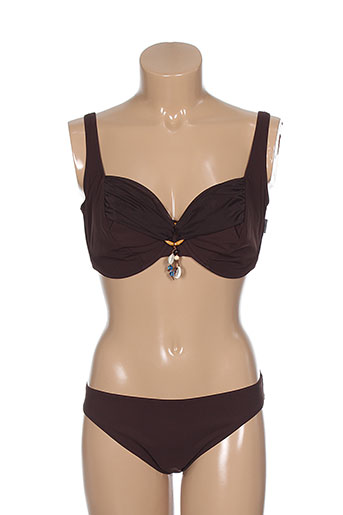 rosa faia maillots de bain femme de couleur marron