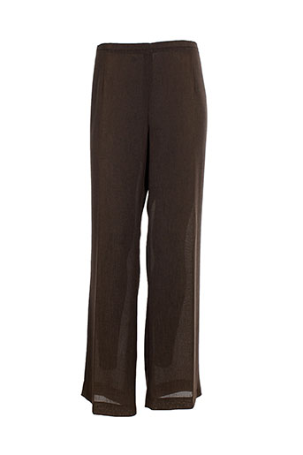 villa bleue pantalons femme de couleur marron