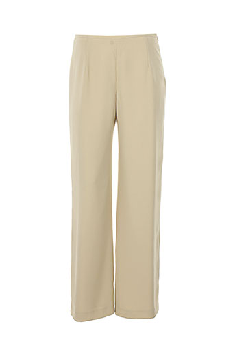 villa bleue pantalons femme de couleur beige