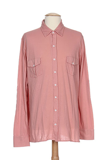 les garcons faciles chemises homme de couleur rose
