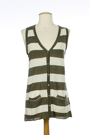 pablo gerard darel gilets femme de couleur beige