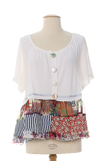 azuleros gilets femme de couleur blanc