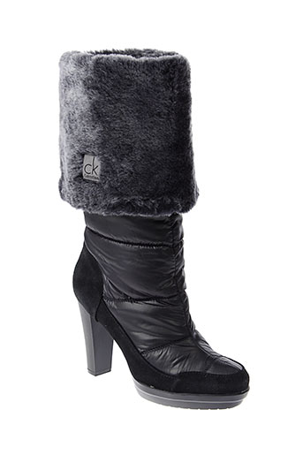 calvin et klein bottes femme de couleur noir