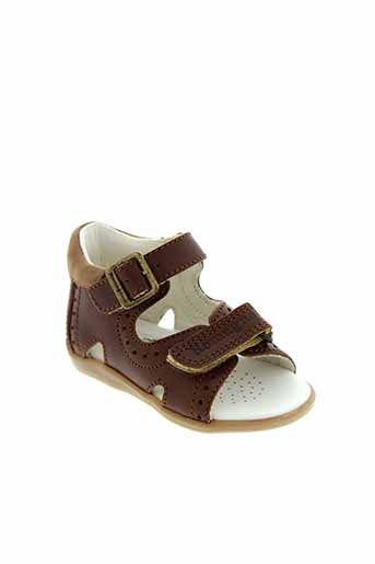 romagnoli chaussures garçon de couleur marron