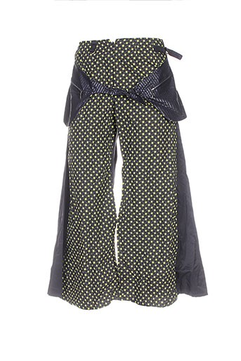 des filles a la vanille pantalons femme de couleur jaune