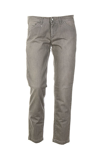 trussardi jeans pantalons femme de couleur gris
