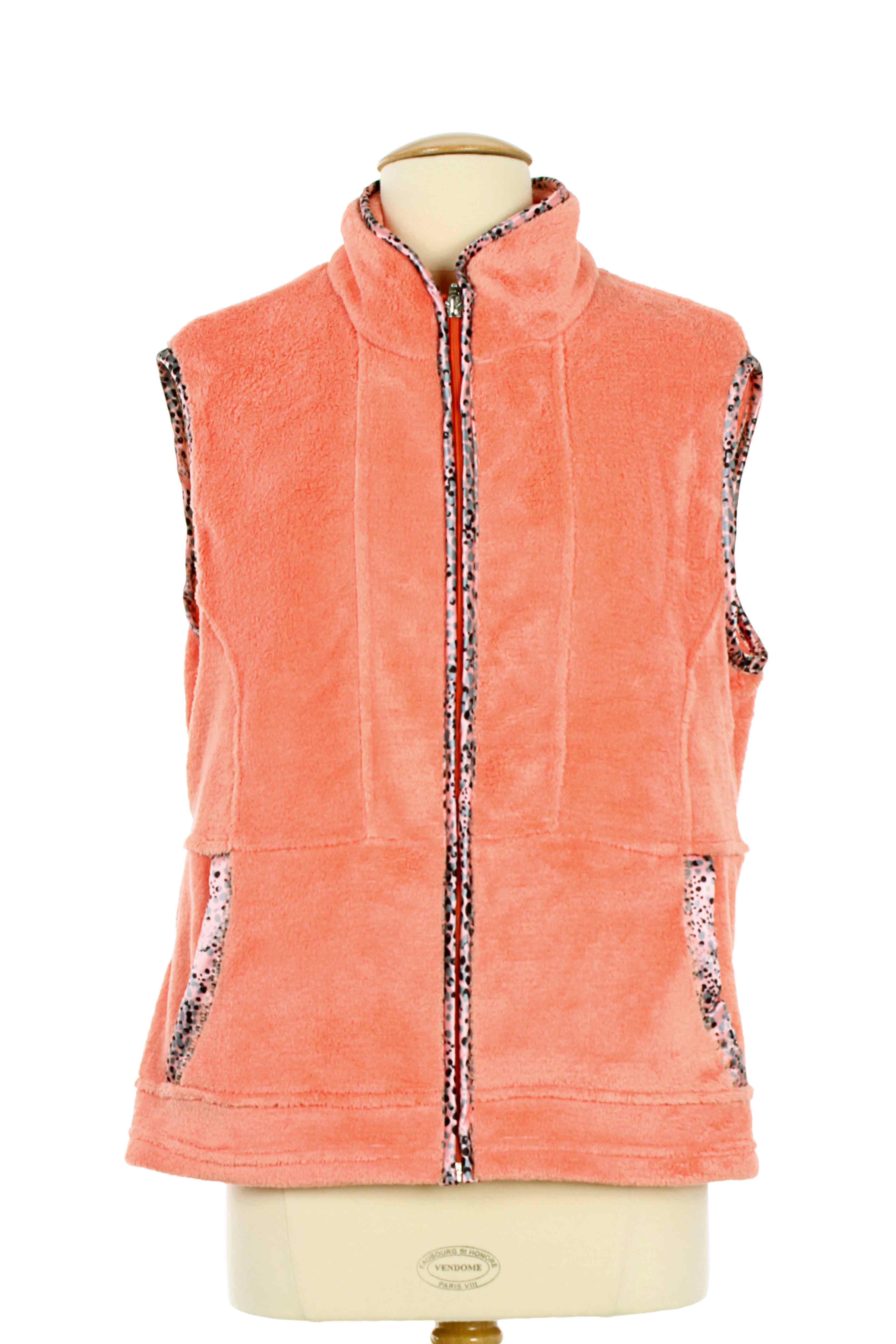 Chrismas S Gilet Femme De Couleur Orange En Soldes Pas ...