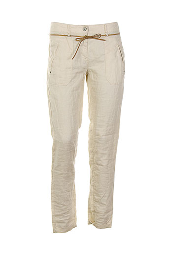 sandwich pantalons femme de couleur beige