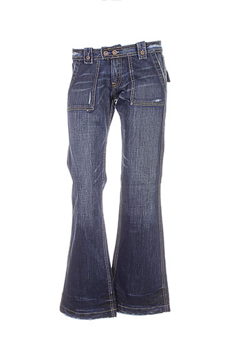 p&y denim jeans femme de couleur bleu
