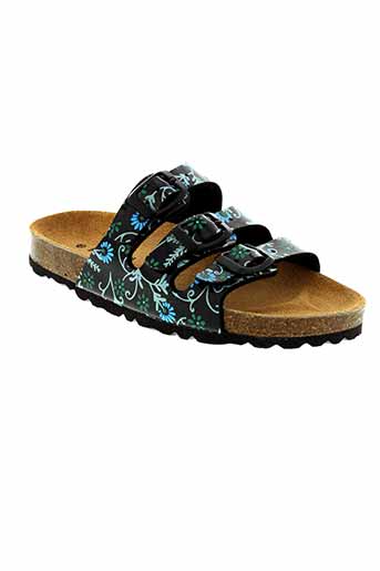 plakton chaussures fille de couleur noir