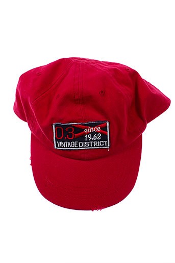 3 et pommes casquettes garcon de couleur rouge (photo) 3 et pommes casquettes garcon de couleur rouge (photo)