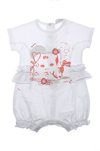 3 et pommes combi et shorts fille de couleur blanc (photo) 3 et pommes combi et shorts fille de couleur blanc (photo)