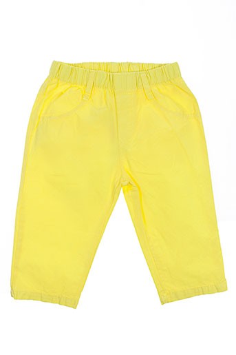 girandola pantalons fille de couleur jaune