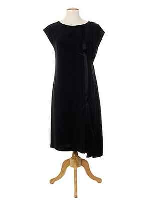 Robe mi-longue noir ALMALIBRE pour femme