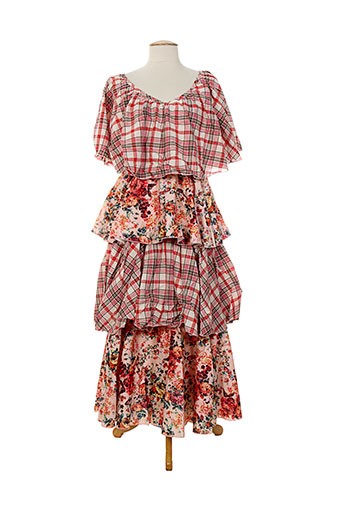 zoe la fee robes femme de couleur orange