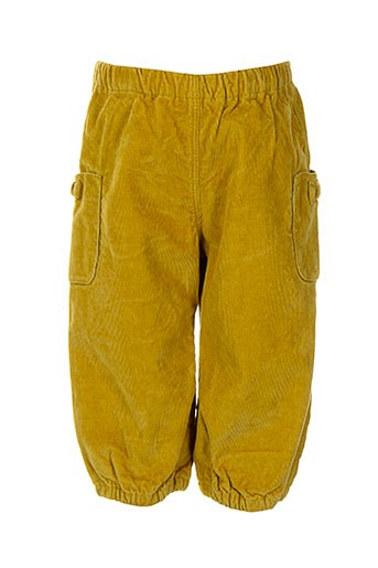 petit bateau pantalons fille de couleur jaune
