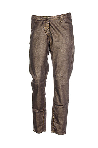 sandwich jeans femme de couleur marron