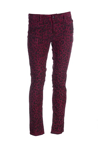 la petite francaise pantalons femme de couleur rouge