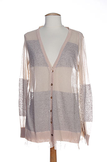 nana nucci gilets femme de couleur beige