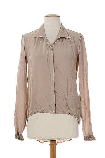 high chemises femme de couleur rose