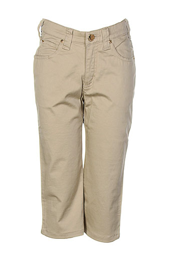 armani pantacourts femme de couleur beige