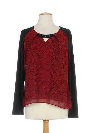 les filles de neaux chemises femme de couleur rouge