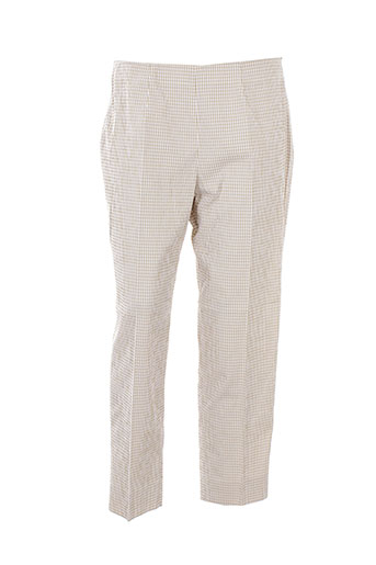 piazza sempione pantalons femme de couleur beige