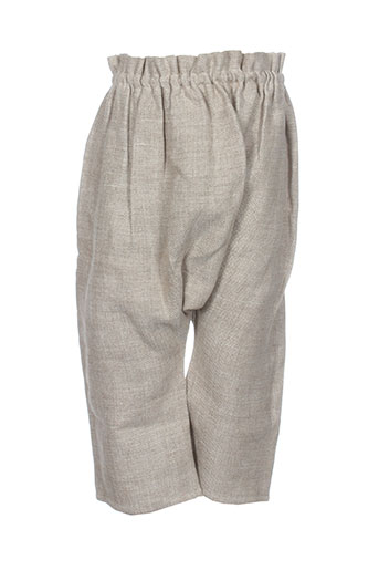 le vestiaire de jeanne pantalons fille de couleur beige