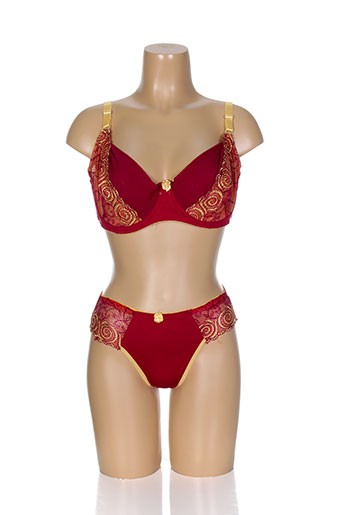 l&w lingerie femme de couleur rouge