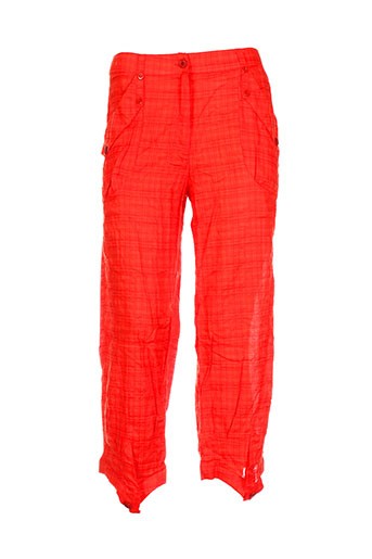 l33 pantacourts femme de couleur orange