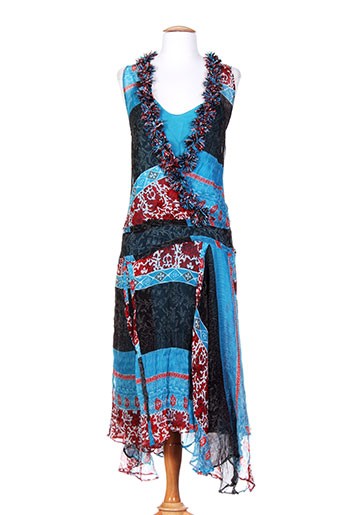 ambre babzoe robes femme de couleur bleu