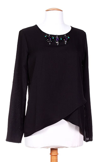 ambre babzoe t-shirts / tops femme de couleur noir