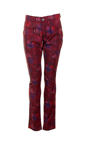mexx pantalons fille de couleur rouge