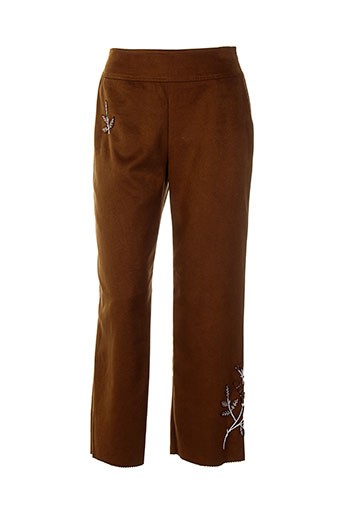 votre nom pantalons femme de couleur marron