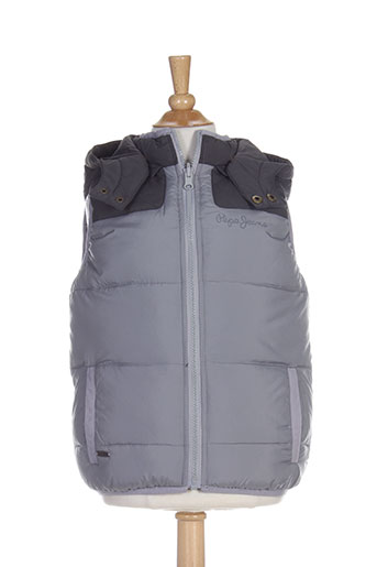 pepe jeans manteaux fille de couleur gris