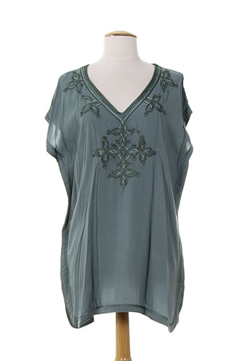 ambre babzoe tuniques femme de couleur bleu