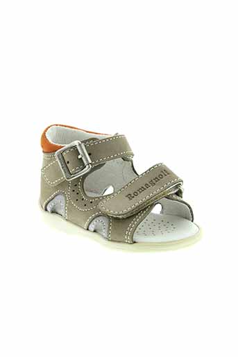 romagnoli chaussures garçon de couleur beige