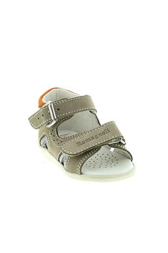 romagnoli chaussures garçon de couleur beige