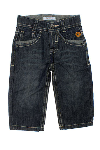 3 et pommes jeans et coupe et droite enfant de couleur bleu (photo) 3 et pommes jeans et coupe et droite enfant de couleur bleu (photo)