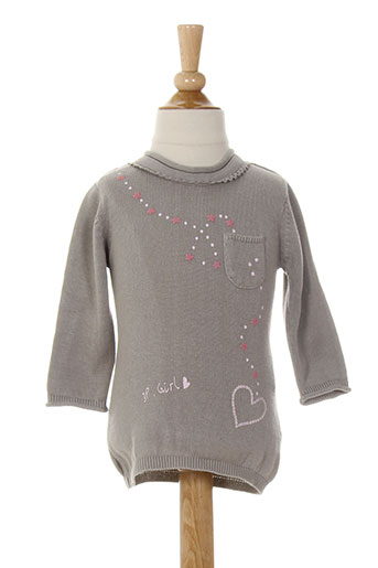 3 et pommes cols et ronds fille de couleur gris (photo) 3 et pommes cols et ronds fille de couleur gris (photo)