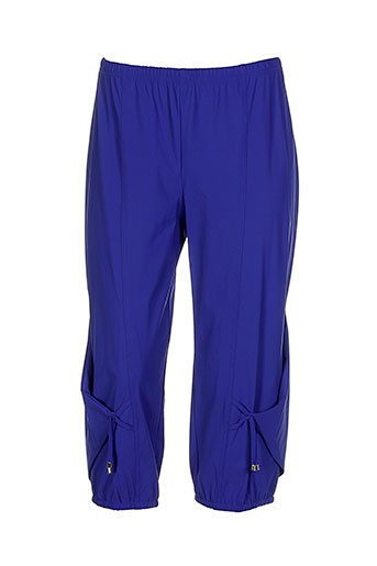jean delfin pantacourts femme de couleur bleu