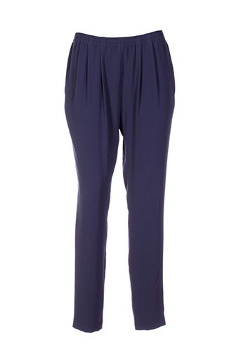 pablo gerard darel pantalons femme de couleur bleu