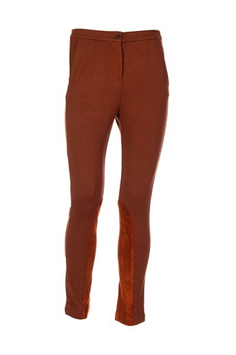 gant pantalons femme de couleur marron