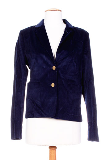 gant vestes femme de couleur bleu