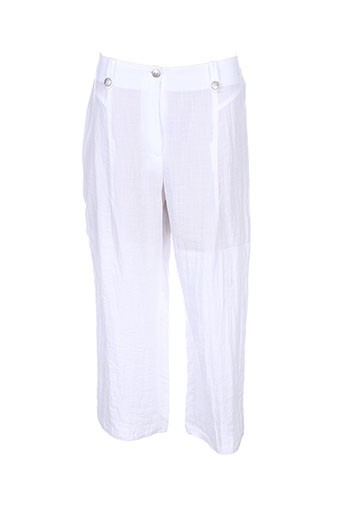 telmail pantacourts femme de couleur blanc