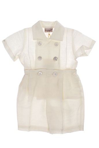 bimbalo ensemble garçon de couleur blanc