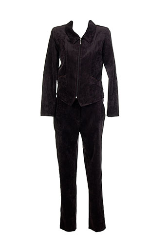20 et 20 pantalon et veste femme de couleur marron (photo) 20 et 20 pantalon et veste femme de couleur marron (photo)