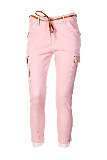 fracomina pantalons femme de couleur rose